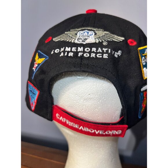 Commemorative Air Force Blue & Red W Patches + Pin OS Adjustable Baseball Cap - Picture 7 of 11
